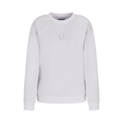 Armani Exchange za ženske. XW000826AF13397U0002 Mikina z belim logotipom (L), Bela, Priložnostno, Šport, Večnamenski špo