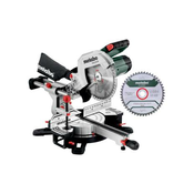 Metabo KGS 254 M Mitre Saw Set - 613254900 - With Precision Cut Line, 254 mm 2nd Carbide Saw Blade and Pull Function - 2 m Cable Length