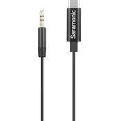 Saramonic Male 3.5mm TRS Microphone In to USB-C Adapter for iPhone 15, Android, Computers, iPad (M/S)