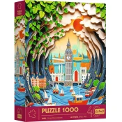 Trefl - Puzzle 3D efekt Paper Art London - 1 000 kosov