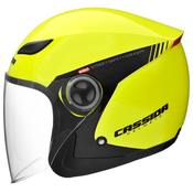 Otvorena motociklisticka kaciga Cassida Reflex Safety crno-fluo žuta