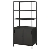 TROTTEN Omarica z drsnimi vrati, antracit, 80x55x180 cm