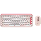 LOGITECH POP ICON COMBO - ROSE - US INTL - BT - INTNL-973
