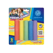 Astra ASTRAFun, Jumbo kreda za pločnik, 5 kosov, mešane barve, 330022003
