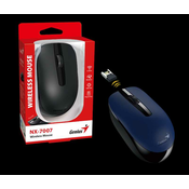Genius NX-7007, bežični miš, plava/crna, 31030026405