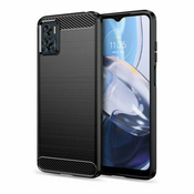 MaxMobile maska za Motorola Moto E22 CARBON FIBER: crna - Crna - Motorola Moto E22 - MaxMobile
