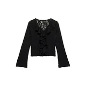 VERO MODA Majica VMFLORA črna