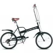 Capriolo Folding Bike Travel, zložljivo kolo, 15 , črno