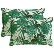 vidaXL Prevleka za blazino 2 kos HOUTEN Vzorec listja 50 x 75 cm