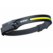 Naglavna svetilka LED XPE+COB trak senzor 350lm USB - 1 kos