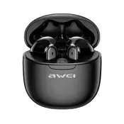 AWEI T68 Bluetooth slušalice STEREO v5.3, IPX6 + futrola za punjenje, CRNA T68_B