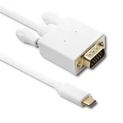 Qoltec USB 3.1 tip C moški/VGA moški kabel | FULL HD | Alternativni način | 2 m