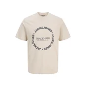 Jack & Jones Junior Majica JJBENSON bež / antracit