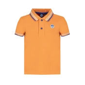 NORTH SAILS ORANGE SHORT SLEEVED POLO SHIRT FOR CHILDREN