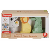 Fisher-Price: Wood Lesena živalska sestavljanka - Mattel