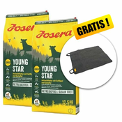 JOSERA Youngstar 2 x 12,5 kg + avtomobilska odeja BREZPLAČNO