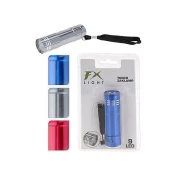 M.A.T Group Žepna svetilka 8,5cm 9LED Al Black
