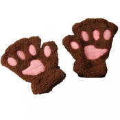 Rokavice brez prstov Paw - Brown1 KP21323