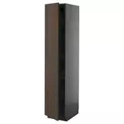METOD Visoki element s policama, Crnosiva/Sinarp smeda, 40x60x200 cm