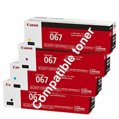Komplet 4 tonerjev CRG-067H (crg067 h) Bk + C + M + Y FENIX črn za 3.130, barvni po 2.350 strani za Canon LBP631Cw, LBP632Cdw, LBP633Cdw, i-SENSYS MF651Cw, MF653Cdw, MF654Cdw, MF655Cdw, MF655Cw, MF656Cdw, MF657Cdw, MF657Cw