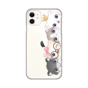Silikonska maska za iPhone 11 6.1 Cats Print Skin providna