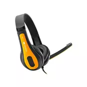 CANYON slušalice sa mikrofonom (Crna/žuta) - CNS-CHSC1BY