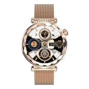 AVIZAR Crystal Connected Watch s Strass Dial klici in sledenje zdravju, Zlata, (5000039227)