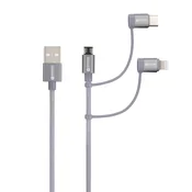 SKROSS Skross USB kabel USB 2.0 USB-A vtič 1.20 m space siva okrogel\, prilagodljiv\, polimerna prevleka SKCA00143-1120CN, (20416738)