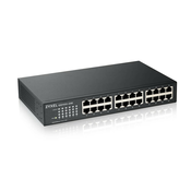 Zyxel GS1100-24E, Neupravljano, Gigabit Ethernet (10/100/1000), Montaža u poslužiteljski ormar, Mogucnost zidne montaže
