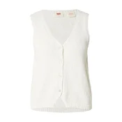 LEVIS  Pletena jopa Helen Mini Boucle Vest bela