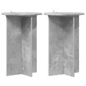 Stalak za biljke 2 pcs Betonska siva O40 x 60 cm