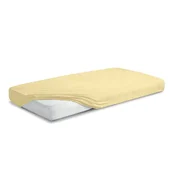 BabyMatex Frotirna rjuha z elastiko PREMIUM 60x120x10 rumena