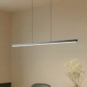Lucande LED viseča svetilka Solvar, 117 cm, črna, CCT, z možnostjo zatemnitve - Dnevna soba/jedilnica - Sodobni - Kovina
