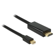 Mini DisplayPort HDMI transformator Crno 2m 83699