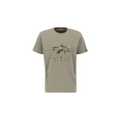ALPHA INDUSTRIES Majica Camo PP T  pesek / rjava / kaki / oliva