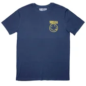 Nirvana Mini Happy Face Denim Blue L Majica