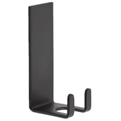 Samolepilna kljuka THOR, črna mat - Črna - 21x60x30 mm - Gedy - 24 - Iz nerjavečega jekla - Dvojni kavelj - Kvadratni - 21 - 60 - 30 - 14