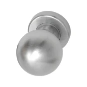 Vratni gumb v obliki krogle na rozeti o 50 mm fiksen krom mat