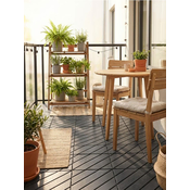 Sinsay - Set baštenskih plocica 4 pack - tamno siva