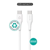 eSTUFF INFINITE kabel USB C-C 1m, bel