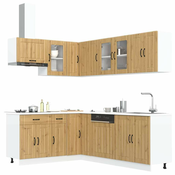 vidaXL vidaXL 11kosov kuhinjska omarica Lucca artisan hrast inženirski les, (21703767)