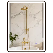 HOMCOM HOMCOM kopalniško ogledalo kaljeno steklo, kovina 80D x 5Š x 60V cm črno, (5000242292)
