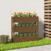 Sadilica smeda boja meda 112x25x104,5 cm od masivne borovine