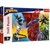 shumee Trefl sestavljanka Spiderman Na glavo obrnjena 100 kosov