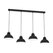 Luster na sajli SVEN 4xE27/15W/230V crni