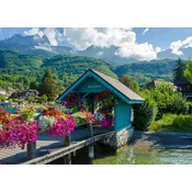 BlueBird - Puzzle Pogled na jezero Annecy - 500 kosov