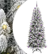 Vidaxl Umestno božično drevo med 300 LED z stojalom Bela 240 cm