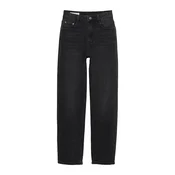Pull&Bear Kavbojke črn denim
