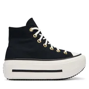 Modne superge Converse Chuck Taylor All Star Lift Double Stack Lace A20780C Črna