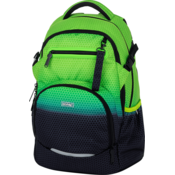 Školski ruksak OXY Ombre crno-zeleni